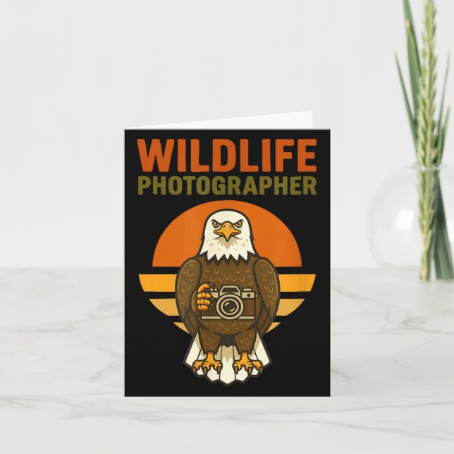 Tarjeta Wildlife Photographer Bald Eagle Bird Photography  (Anverso)