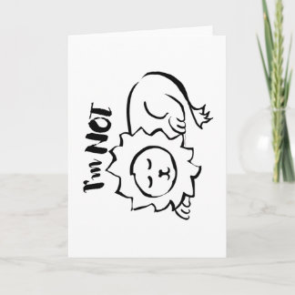 Tarjeta Wildly Punny — I’m Not Lion Minimalist Lion Art