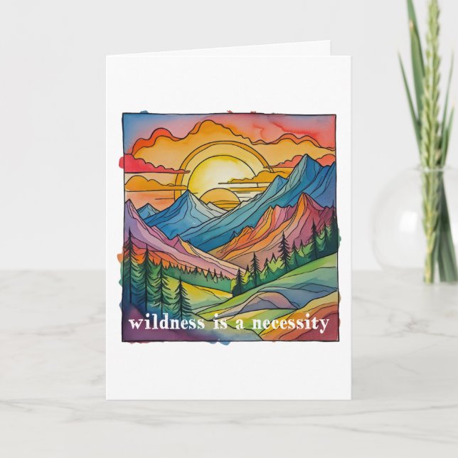 Tarjeta Wildness is a necessity save our public lands  (Anverso)