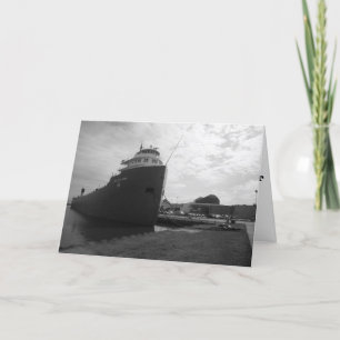 Tarjeta "WILLIAM A. IRVIN Blanco y negro"