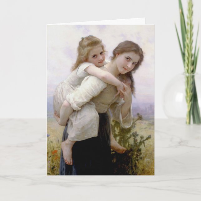 Tarjeta William Adolphe Bouguereau  (Anverso)