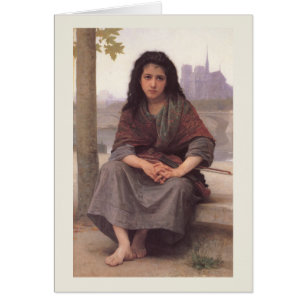 Tarjeta William-Adolphe Bouguereau "Bohemian"