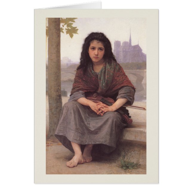 Tarjeta William-Adolphe Bouguereau "Bohemian" (Frente)