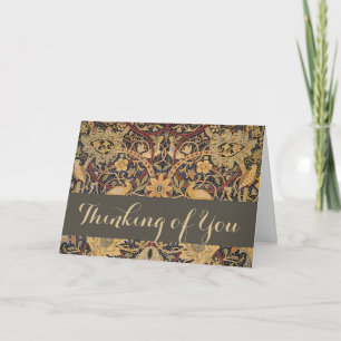 Tarjeta William Morris Bullerswood Faux Tapestry