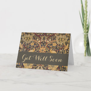 Tarjeta William Morris Bullerswood Faux Tapestry