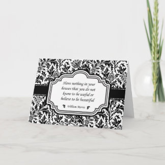 Tarjeta William Morris Famosa Cita Hermosas Casas