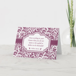 Tarjeta William Morris Famosa Cita Hermosas Casas