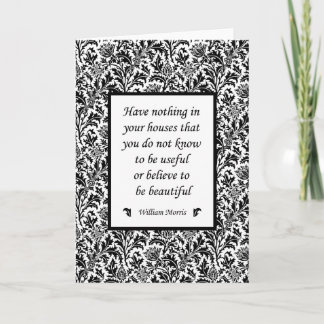 Tarjeta William Morris Famosa Cita Hermosas Casas