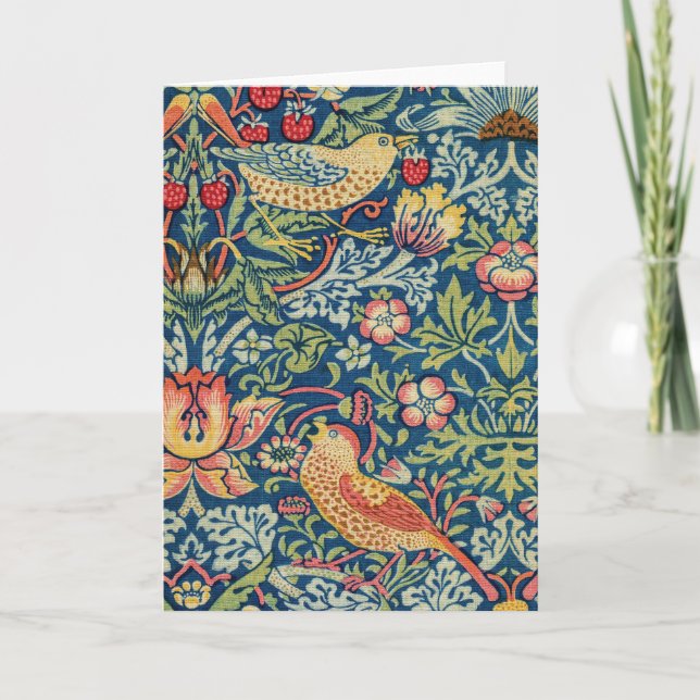 Tarjeta William Morris - Ladrón de fresas (Anverso)