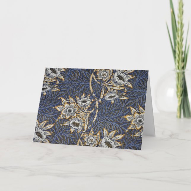 Tarjeta William Morris Tulip y Willow Floral Pattern (Anverso)