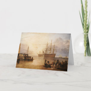 Tarjeta William Turner - El sol poniéndose a través del va