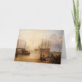 Tarjeta William Turner - La puesta del sol a través del Va