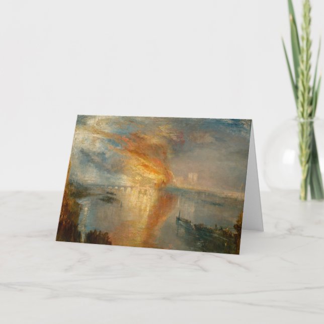 Tarjeta William Turner - La quema del Parlamento (Anverso)