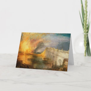 Tarjeta William Turner - La quema del Parlamento