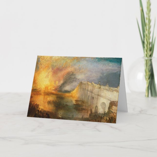 Tarjeta William Turner - La quema del Parlamento (Anverso)