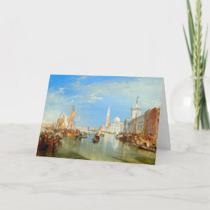 Tarjeta William Turner - Venecia, Dogana y San Giorgio