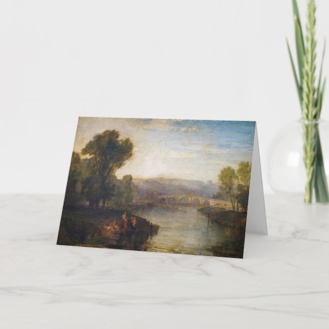 Tarjeta William Turner - Vista de la colina de Richmond y  (Anverso)