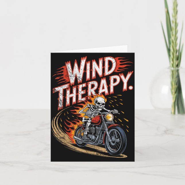 Tarjeta Wind Therapy Motorbike Motorcycle Men Women  (Anverso)