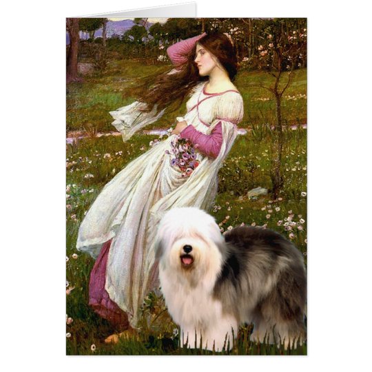Tarjeta Windflowers - viejos ingleses 12