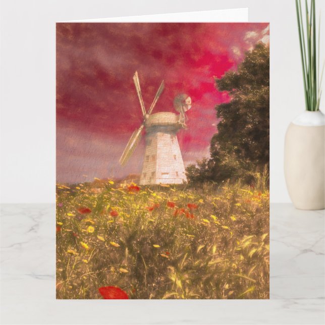 Tarjeta Windmill Dreams Art Vista (Anverso)