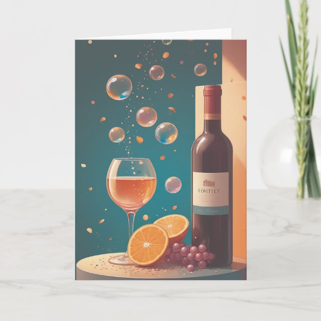 Tarjeta Wine Cellar Birthday Shine (Anverso)