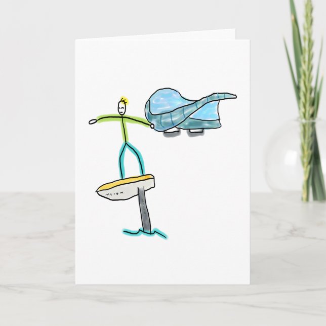 Tarjeta Wing Foiling Stickman (Anverso)