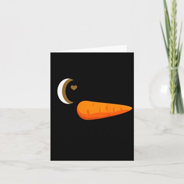 Tarjeta Winking Snowman Ornament Eyelashes Christmas Costu (Anverso)