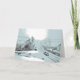 Tarjeta Winney Hill, Harthill con Woodall.