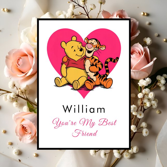 Tarjeta Winnie the Pooh & Piglet Cute (Subido por el creador)