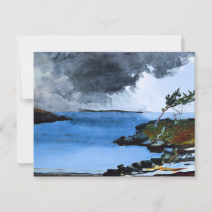 Tarjeta Winslow Homer - La próxima tormenta