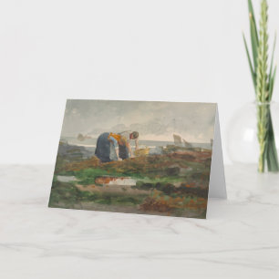 Tarjeta Winslow Homer - los recolectores del mejillón