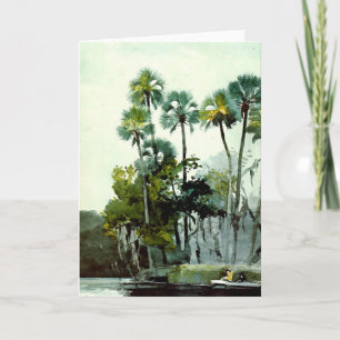 Tarjeta Winslow Homer - río de Homosassa