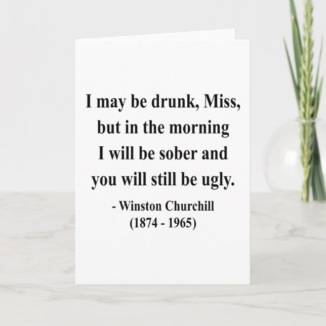 Tarjeta Winston Churchill Cita 2a (Anverso)