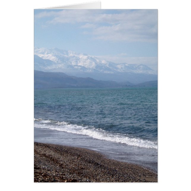 Tarjeta Winter Beach (Frente)