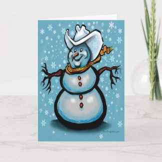 Tarjeta Winter Cowboy