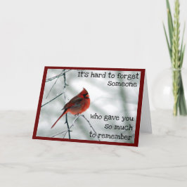 Tarjeta Winter Death of a Very Special Person Card