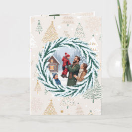 Tarjeta Winter Family Moments – Snowy Invitation Card"