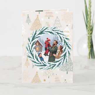 Tarjeta Winter Family Moments – Snowy Invitation Card"