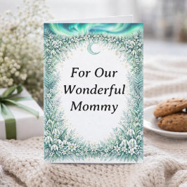 Tarjeta Winter Floral Mother’s Day Card for Wonderful Mom