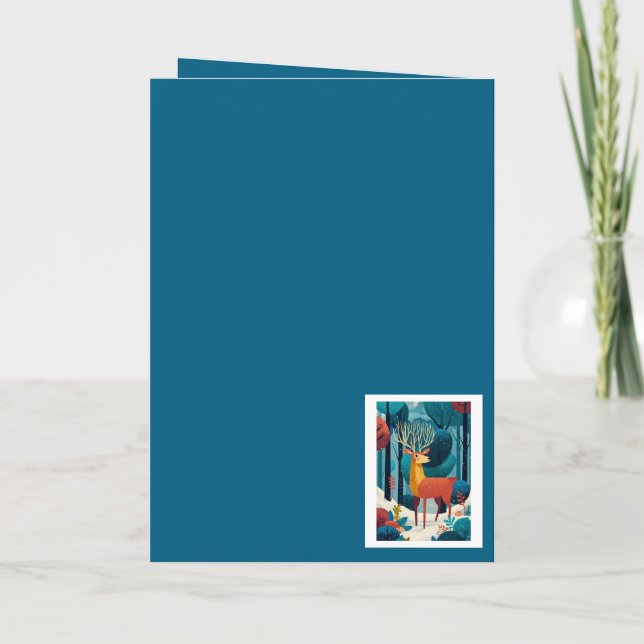 Tarjeta  Winter Holiday Cards  (Reverso)