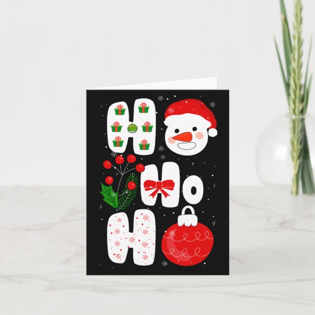 Tarjeta Winter Magic Design Retro Winter Christmas Vector  (Anverso)