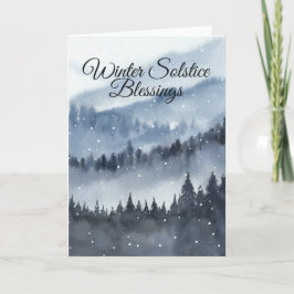 Tarjeta Winter Solstice Blessing Pagan Yule Card