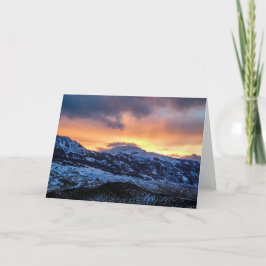 Tarjeta Winter Sunrise Notecard