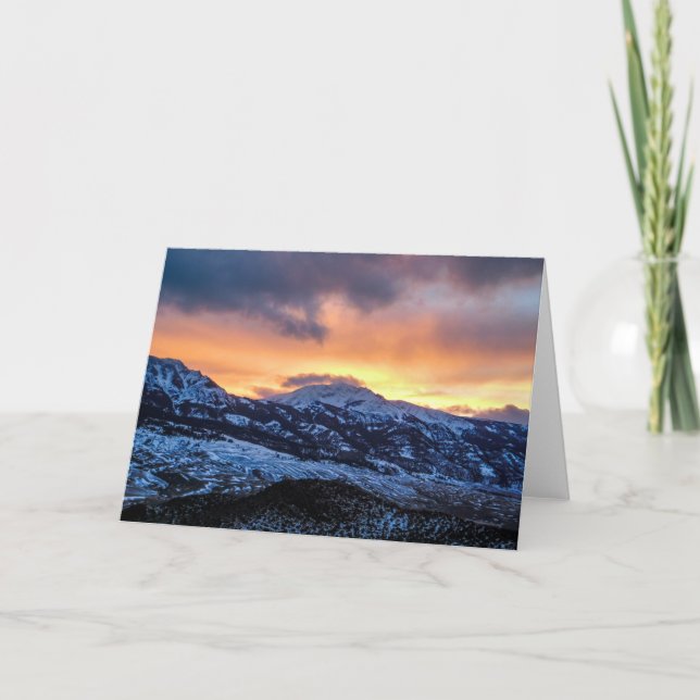 Tarjeta Winter Sunrise Notecard (Anverso)