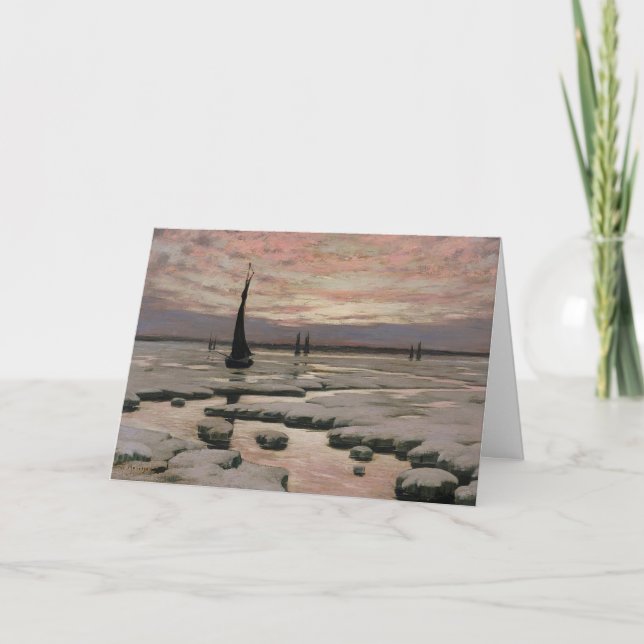 Tarjeta Winter Sunset (Anverso)