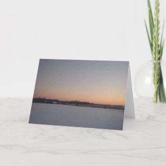 Tarjeta Winter Sunset # 1