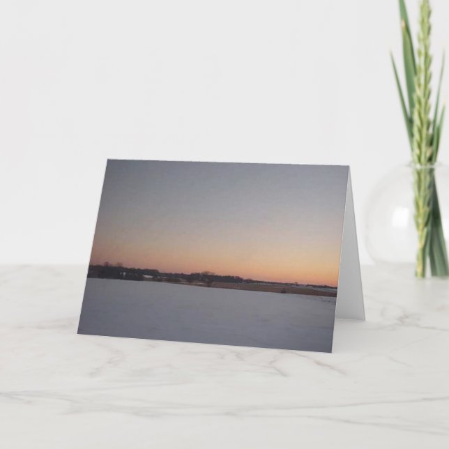 Tarjeta Winter Sunset # 1 (Anverso)