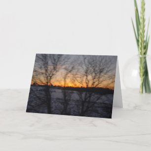 Tarjeta Winter Sunset # 3