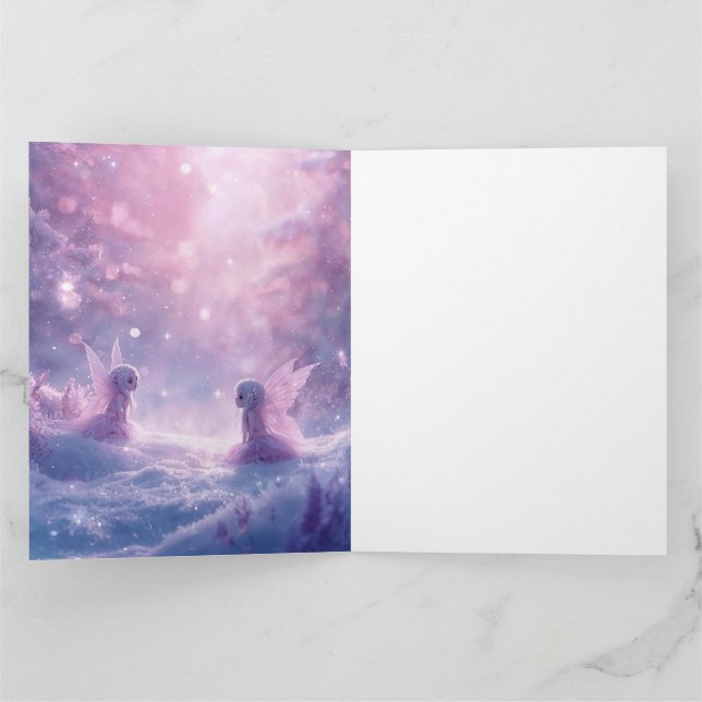 Tarjeta Winter Whispers and Fairy Light  (Interior)