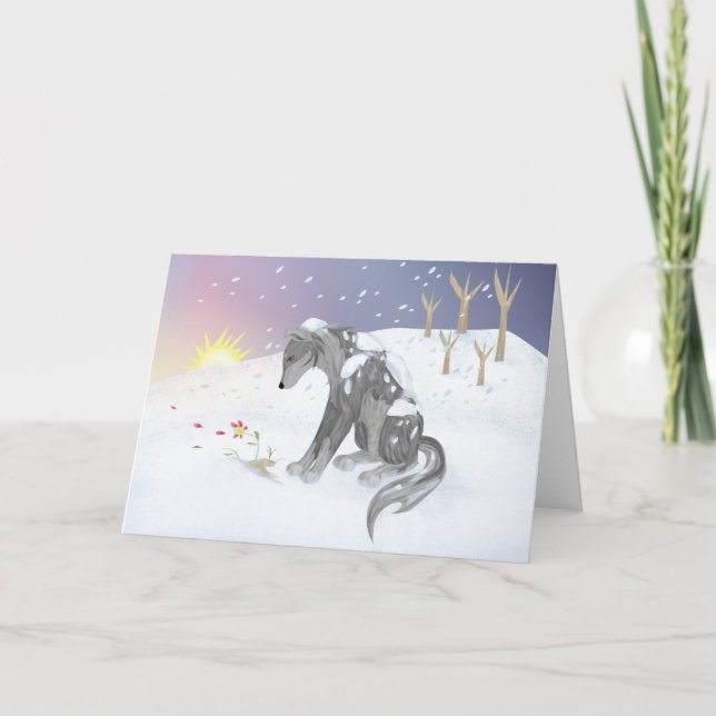 Tarjeta Winter Wolf (Anverso)